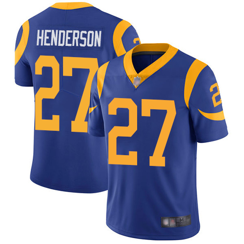 Los Angeles Rams Limited Royal Blue Men Darrell Henderson Alternate Jersey NFL Football 27 Vapor Untouchable